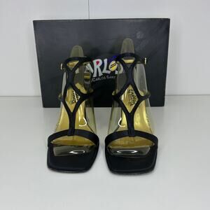Carlos by Carlos Santana Black Strappy Heels “Angel” – Women’s Size 7.5M